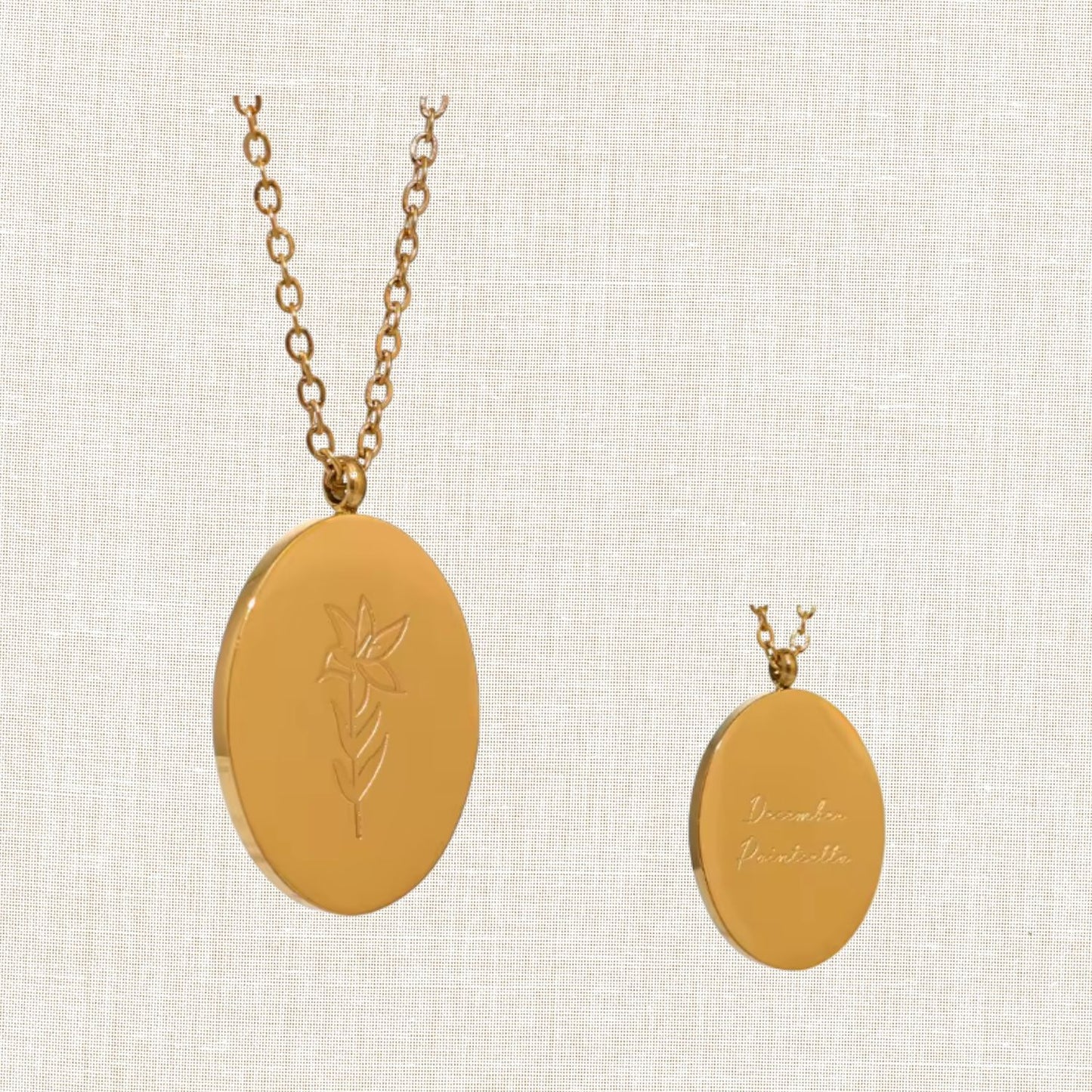 Birth Month Flower Necklace