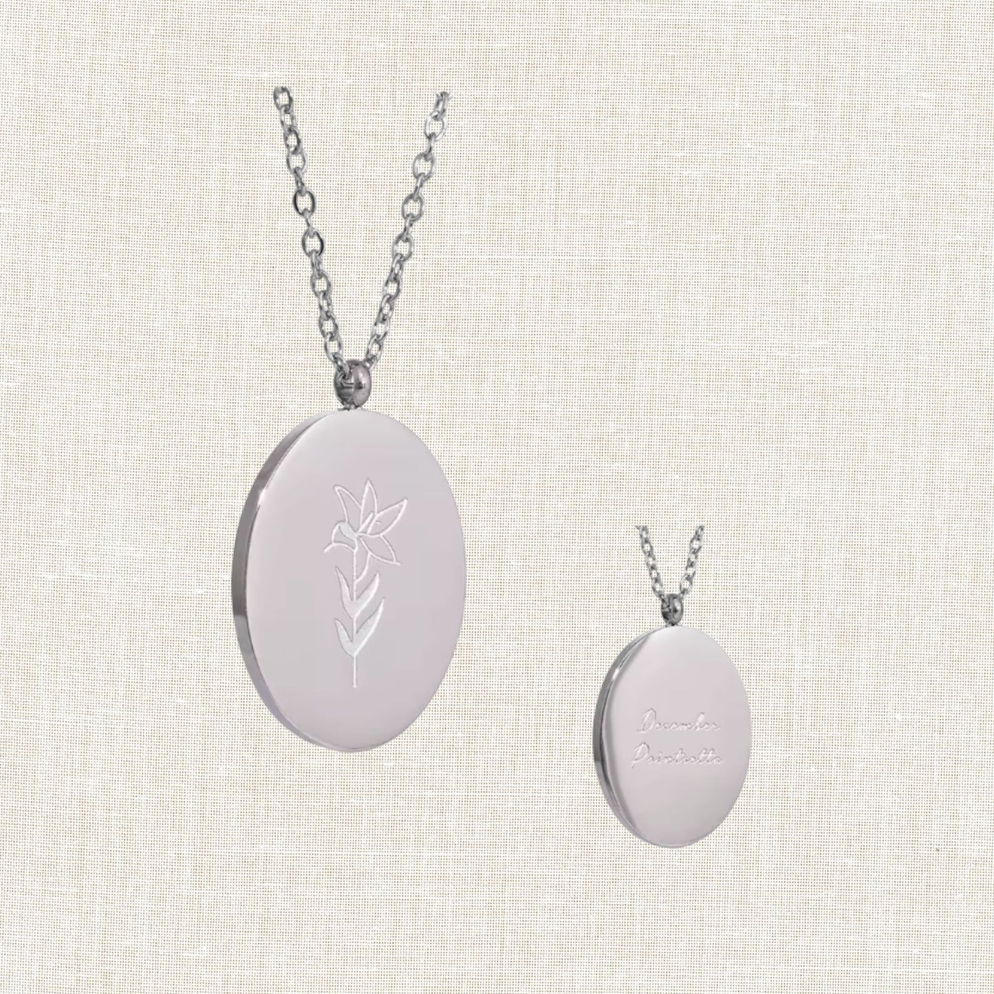 Birth Month Flower Necklace
