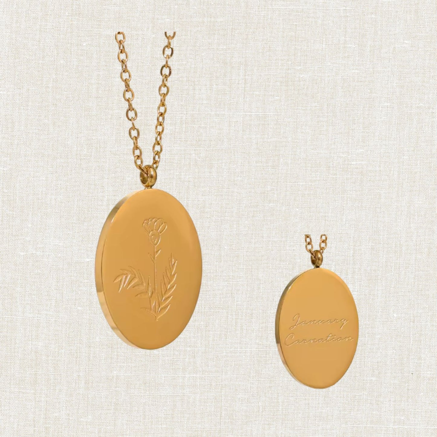 Birth Month Flower Necklace