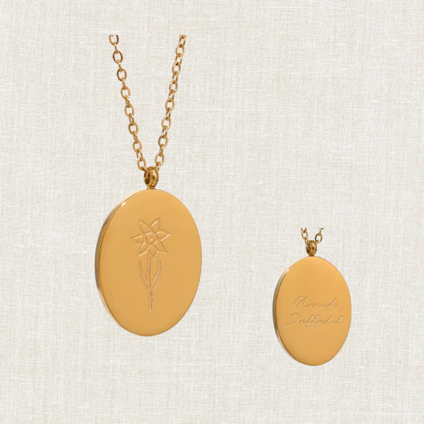 Birth Month Flower Necklace