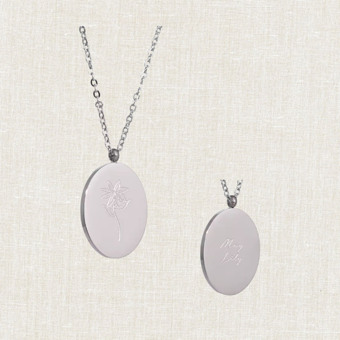 Birth Month Flower Necklace
