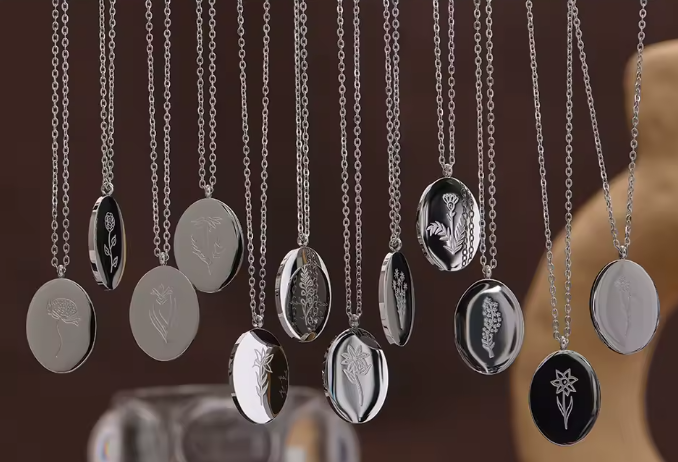Birth Month Flower Necklace