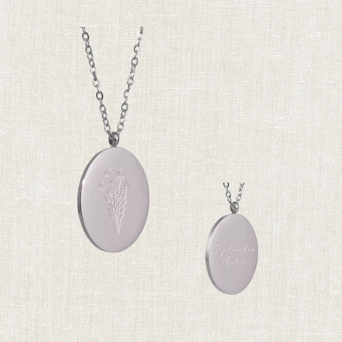 Birth Month Flower Necklace