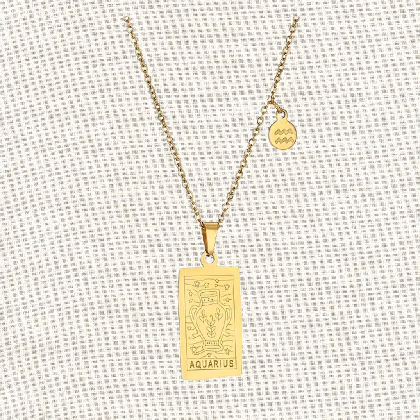 Zodiac Tarot Card Necklace