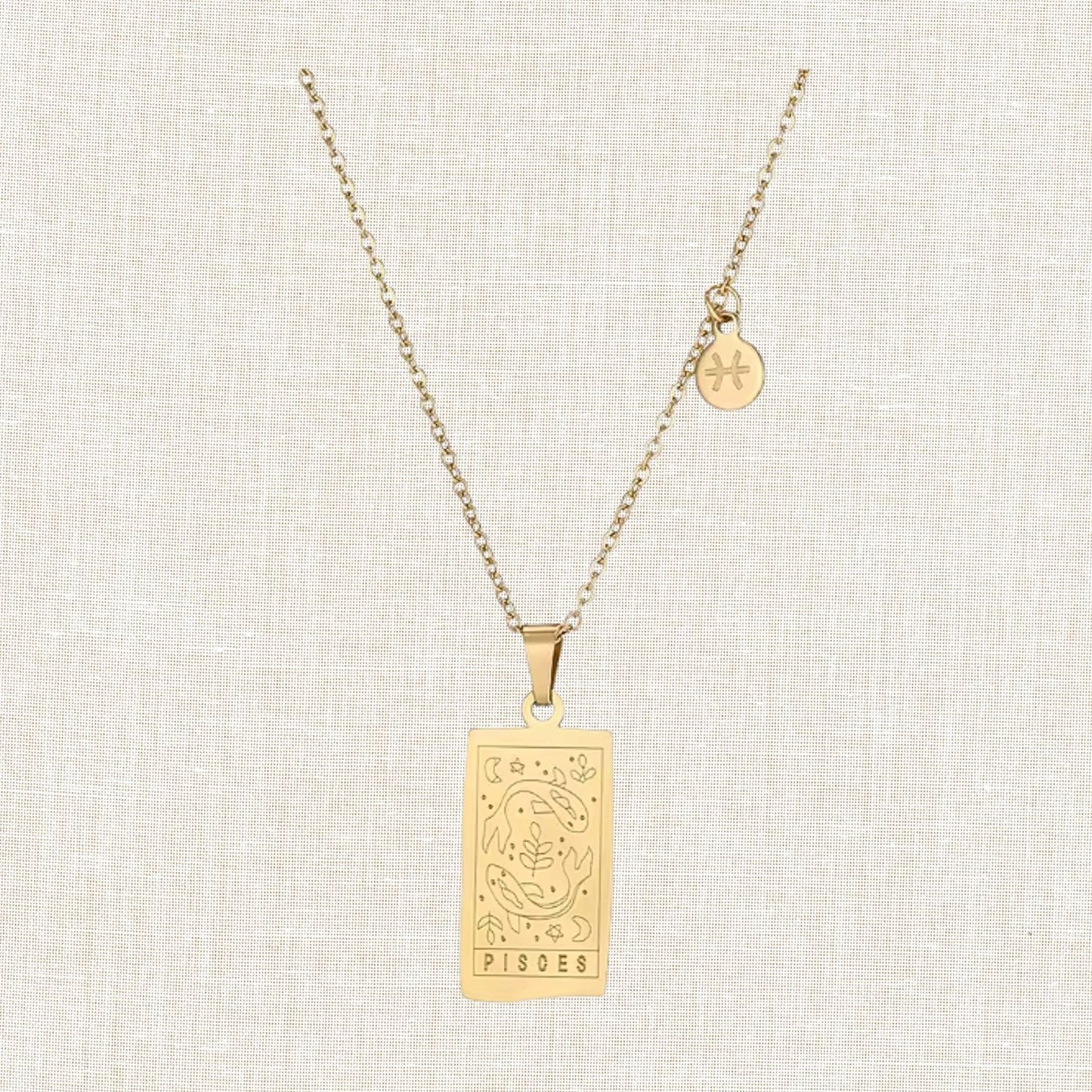 Zodiac Tarot Card Necklace