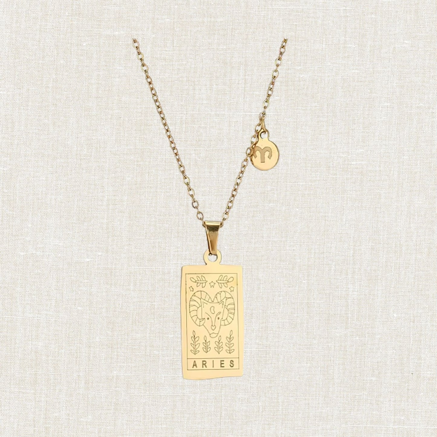 Zodiac Tarot Card Necklace