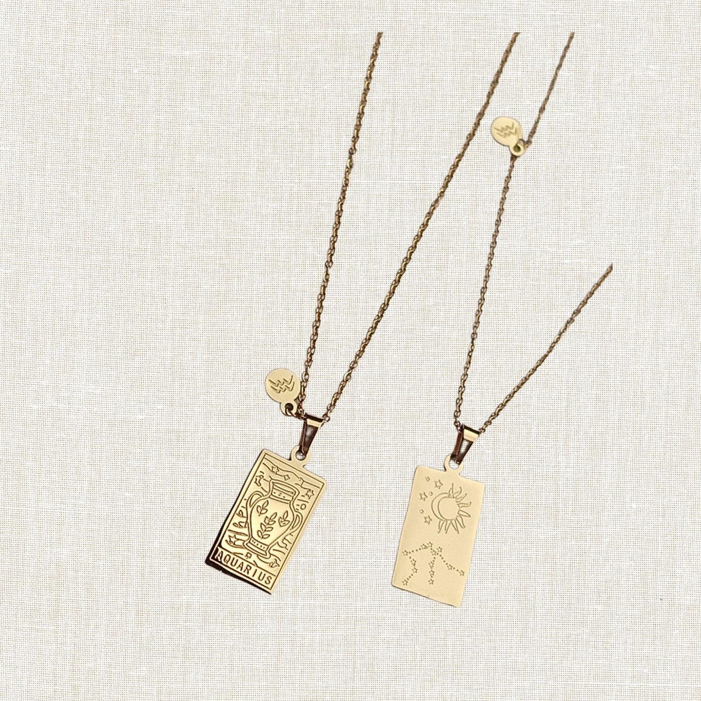 Zodiac Tarot Card Necklace