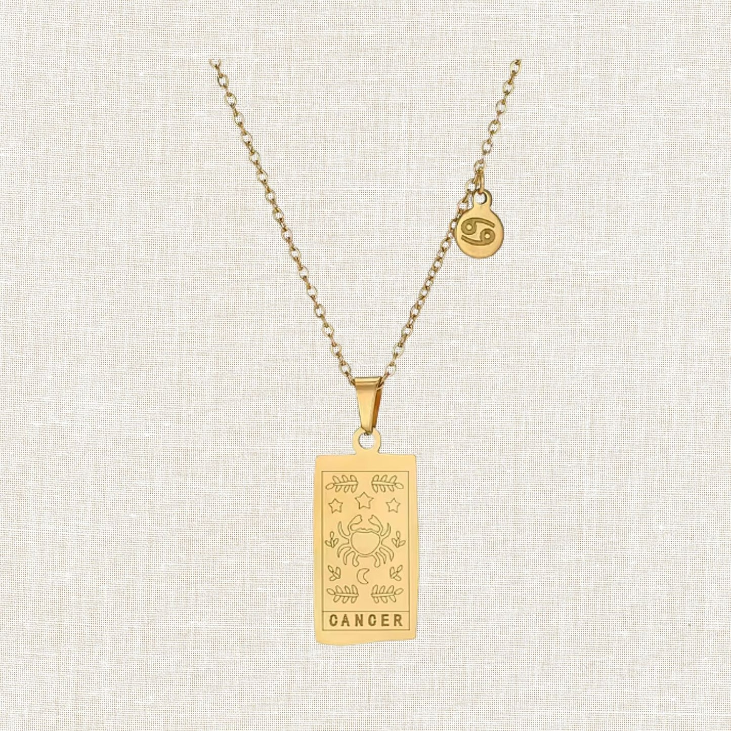 Zodiac Tarot Card Necklace