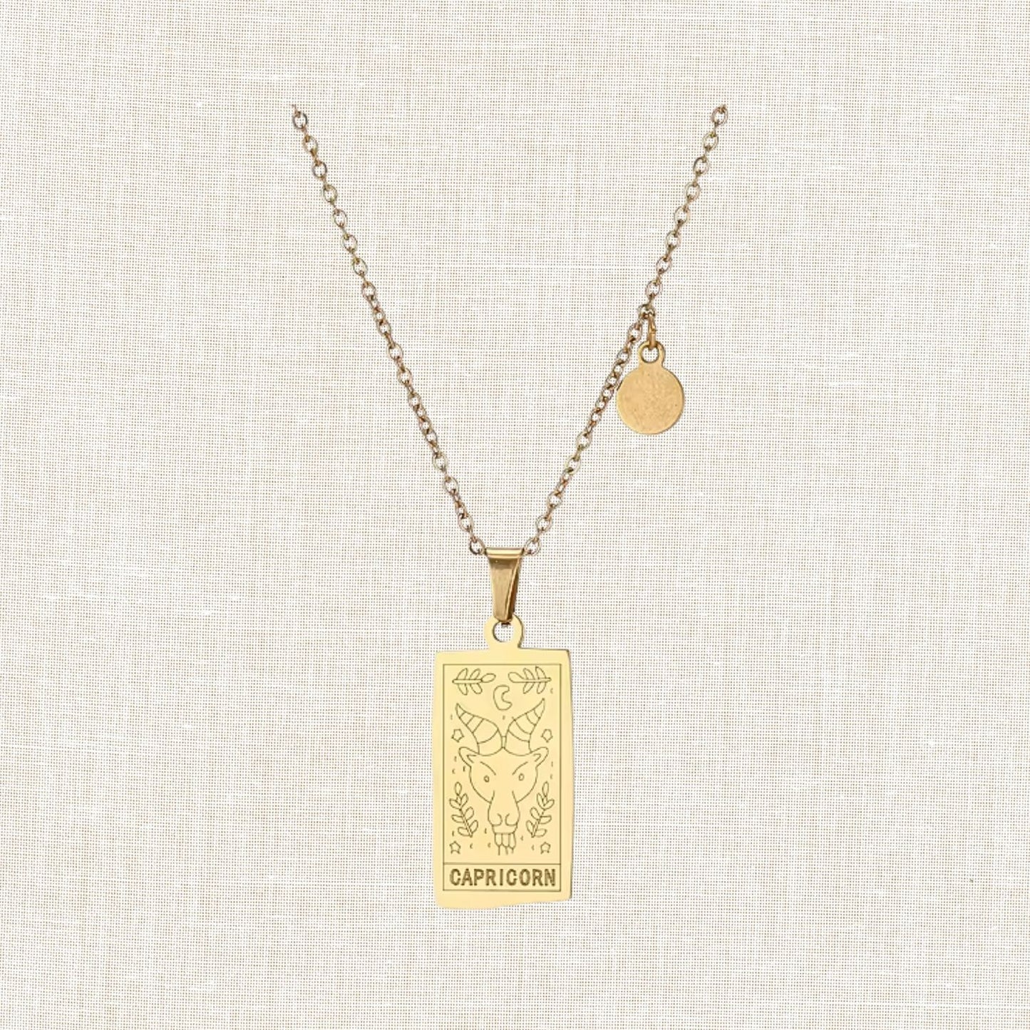 Zodiac Tarot Card Necklace
