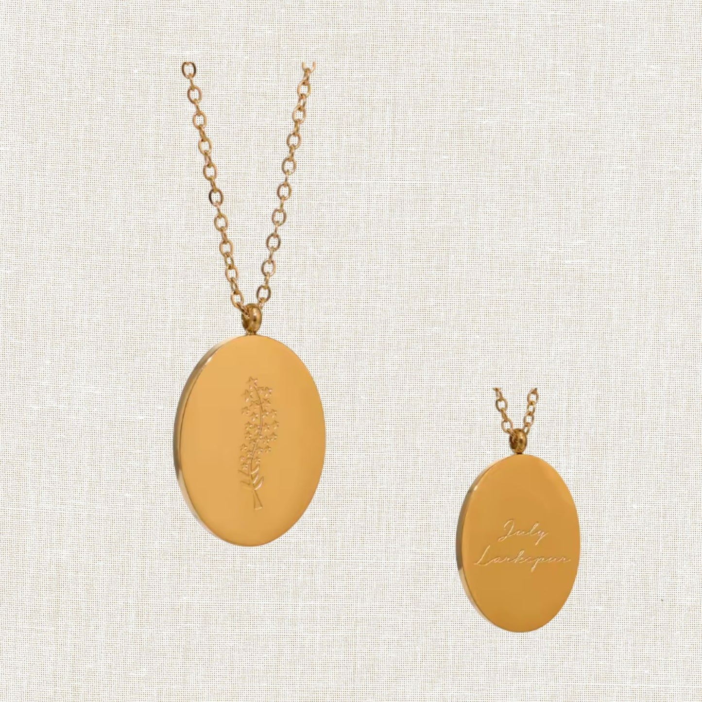 Birth Month Flower Necklace