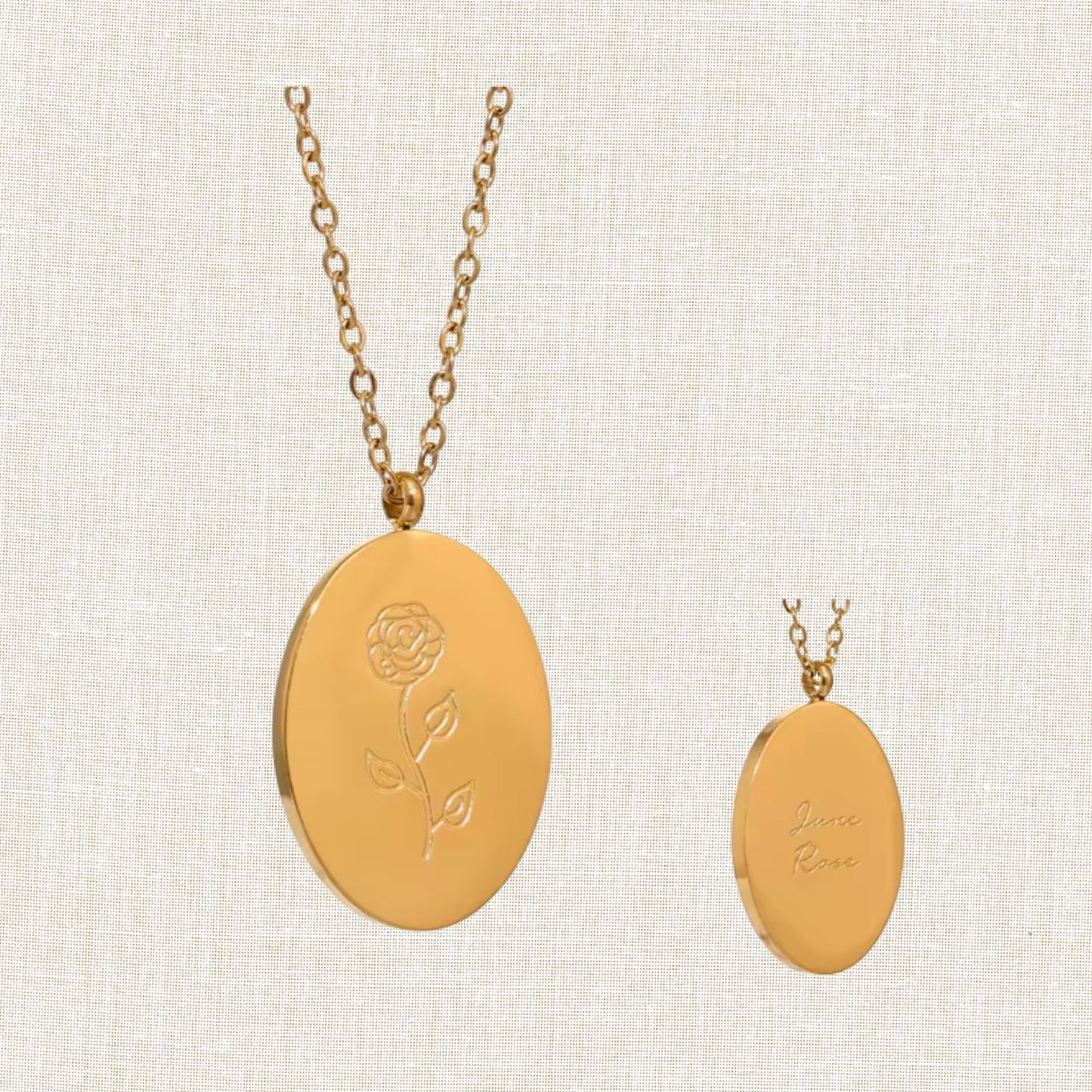 Birth Month Flower Necklace