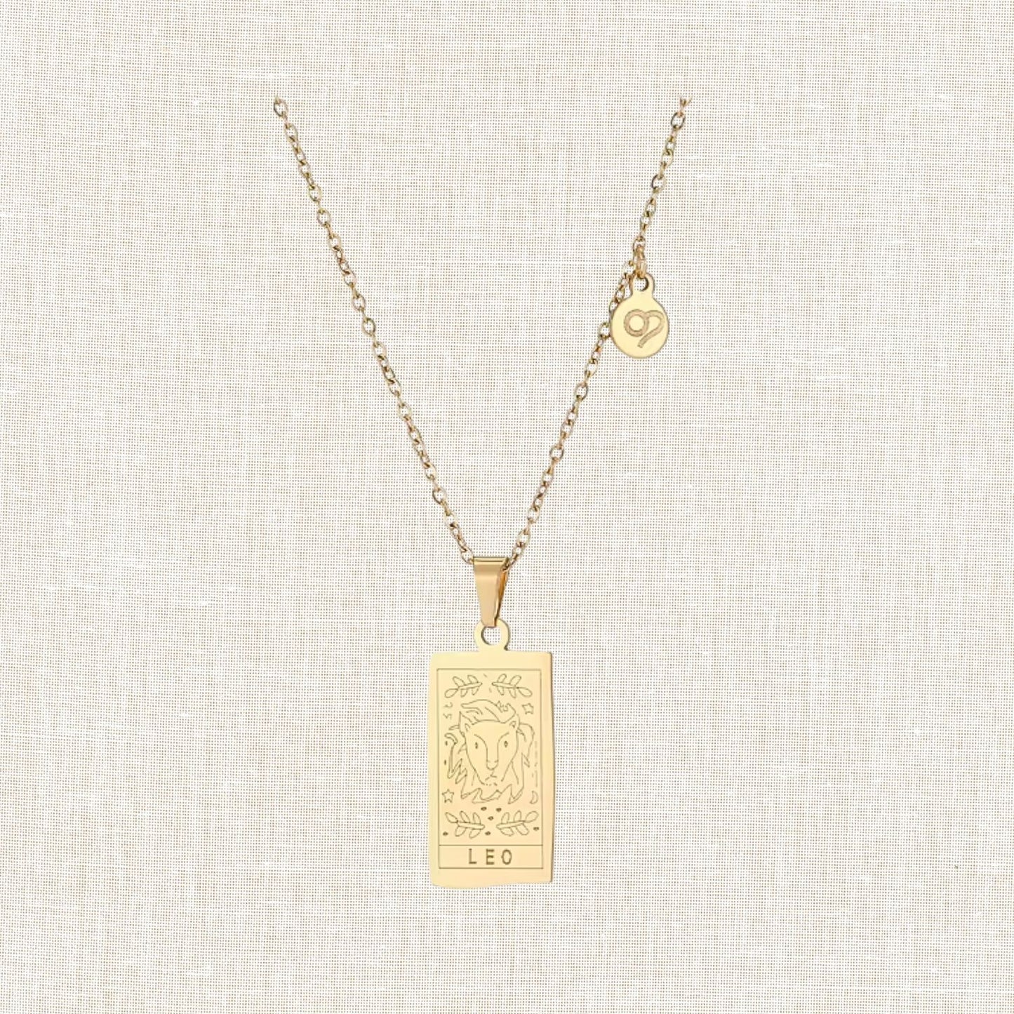 Zodiac Tarot Card Necklace