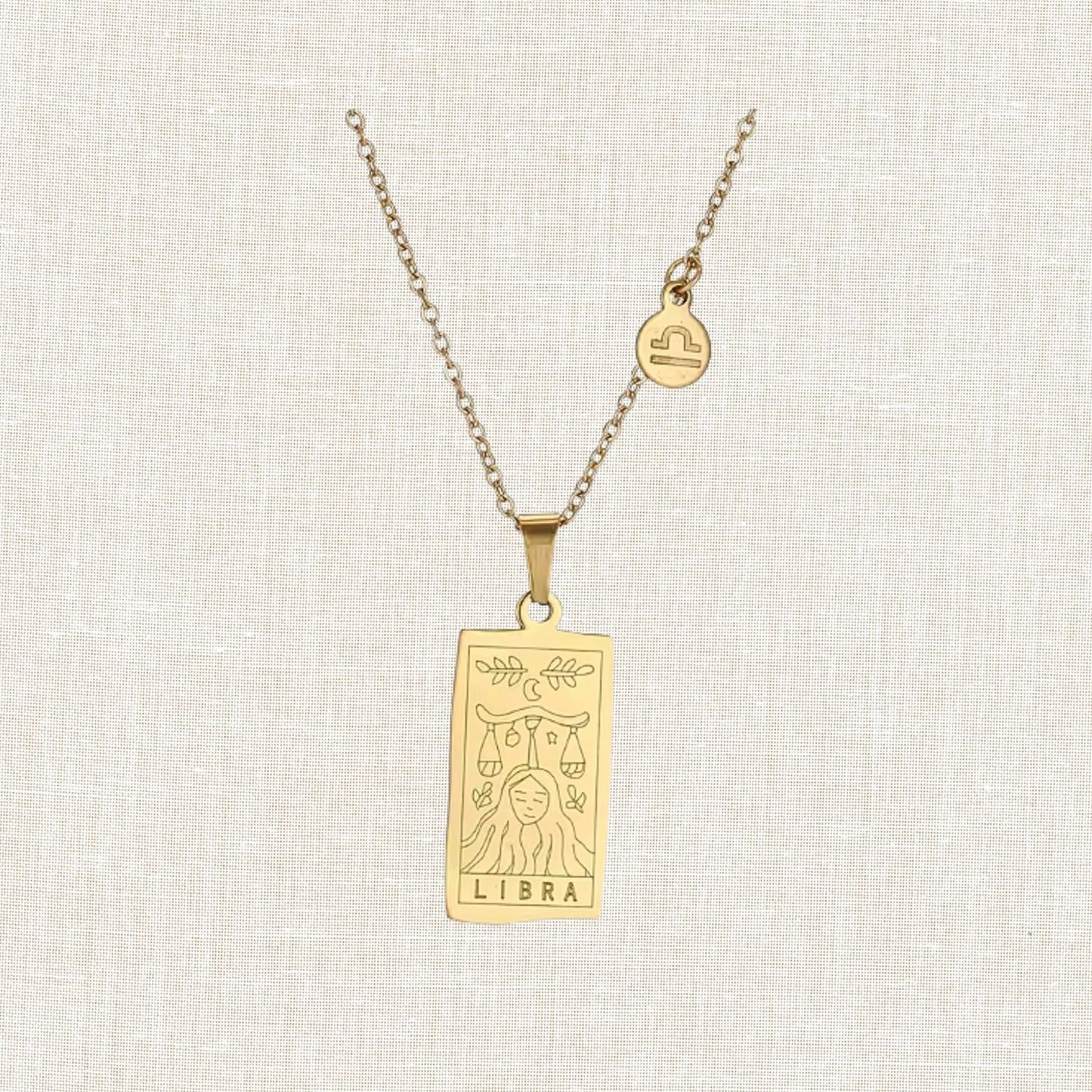Zodiac Tarot Card Necklace