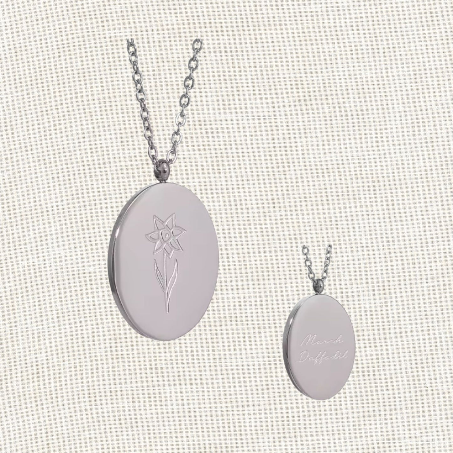 Birth Month Flower Necklace
