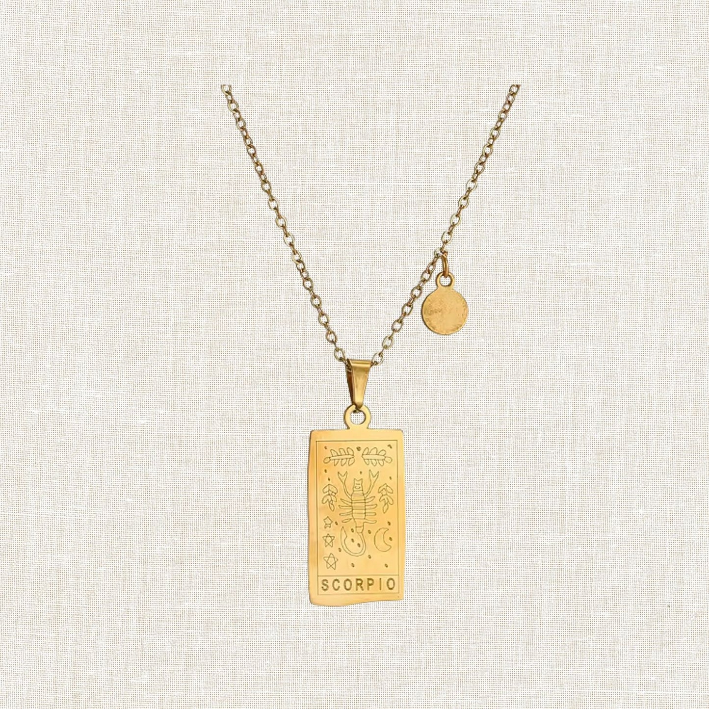 Zodiac Tarot Card Necklace