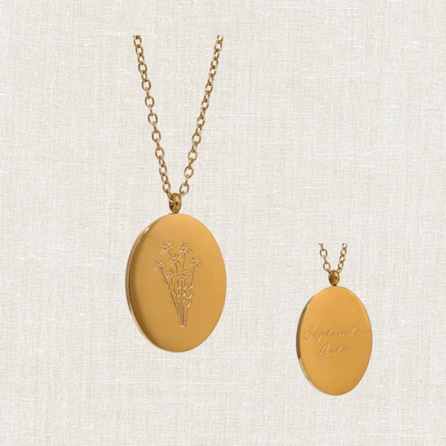 Birth Month Flower Necklace